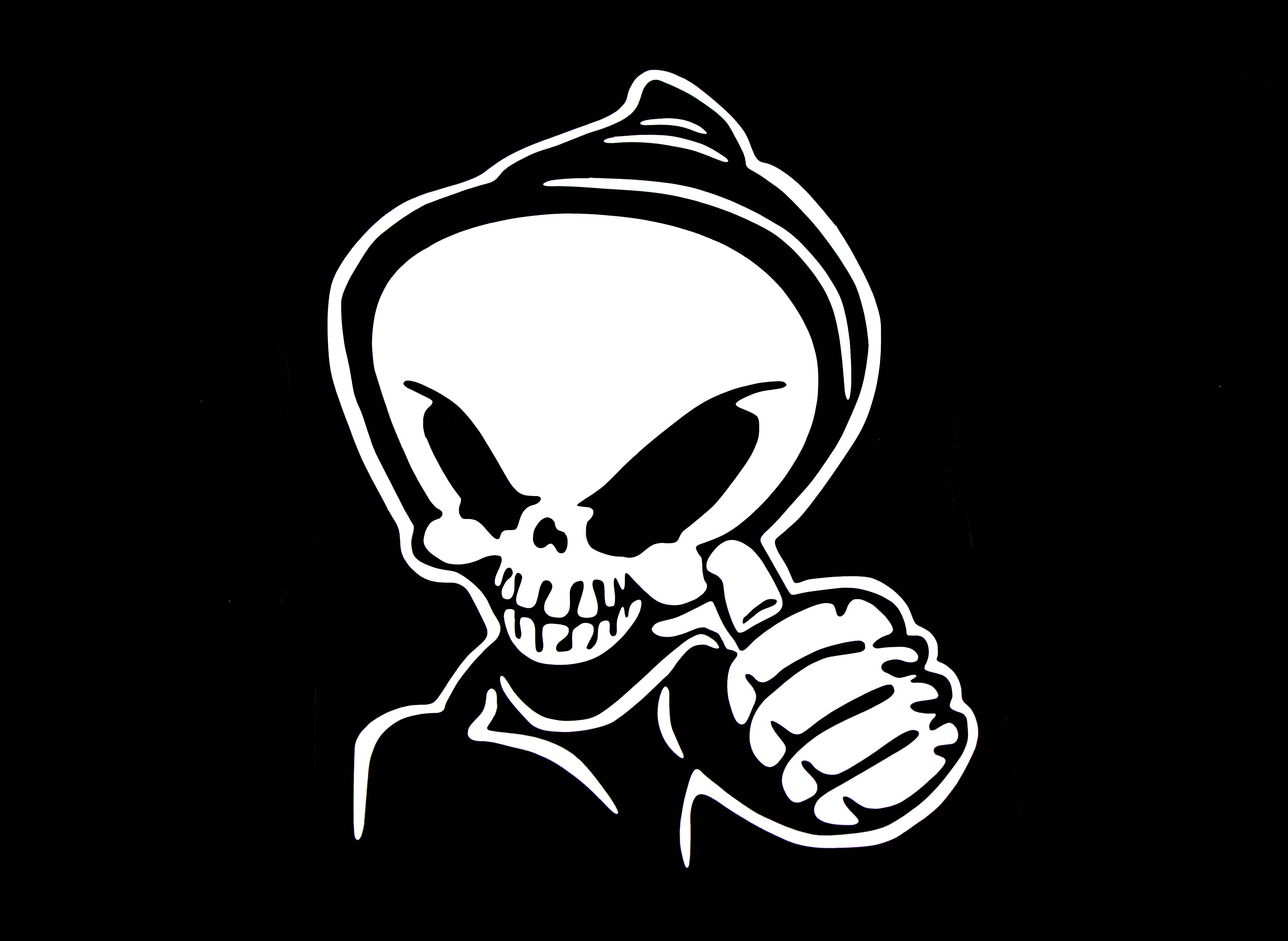 Loverly Cool Skull Graphic Decal Auto Car Sticker Drift JDM Window