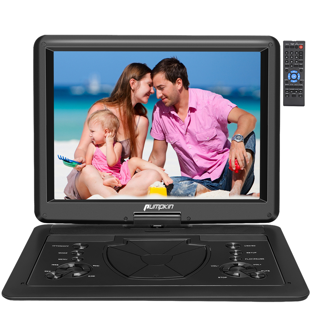 19" Full HD Portable DVD Player with 16" Large Screen HDMI 1080P