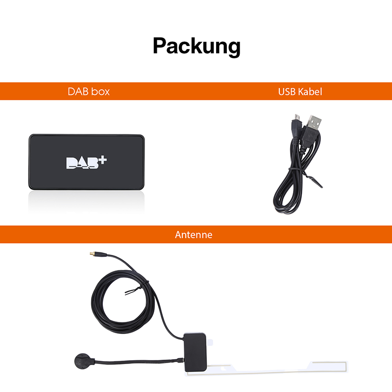 Externe Digital Radio DAB+ Box FM Antenne Verstärker für