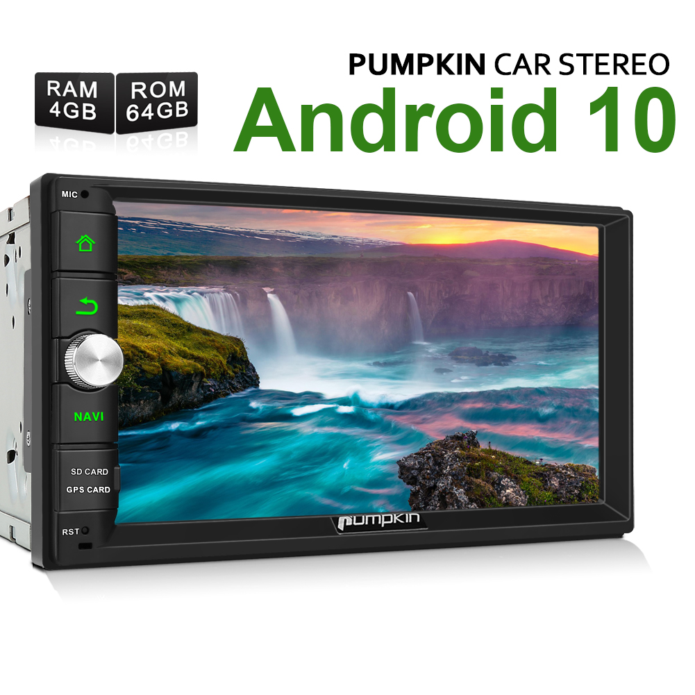 android 10 car stereo double din 64gb 4gb px6 gps wifi usb sd 7 inch head unit ebay